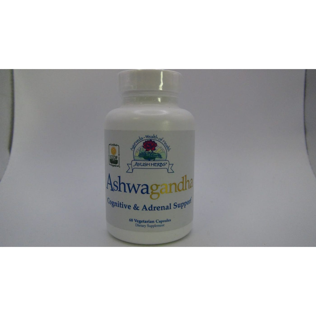 Ayush Herbs AdrenOm - Ayurvedic Adrenal and Stress-Support Supplement for Women & Men, Ashwagandha & Eleuthero to Support Adrenal Balance, Cognitive Function & Calm - 90 Vegetarian Capsules (1 Count)