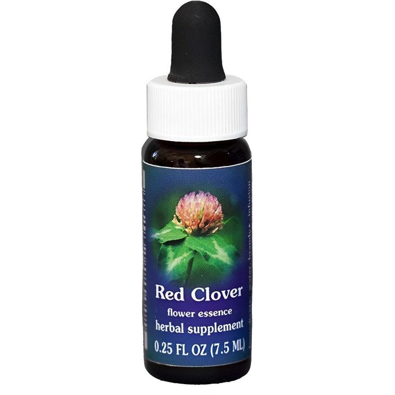 Flower Essence Services Supplement Dropper, Red Clover, 0.25 Ounce
