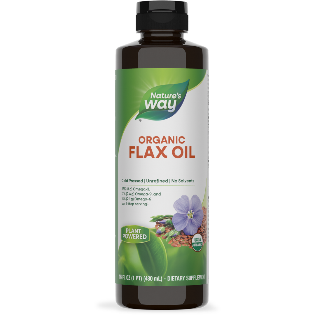 Nature's Way Organic Flax Oil, Super Lignan, 16 Ounce