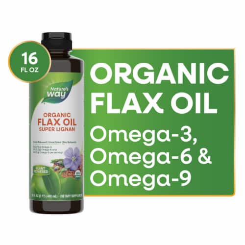 Natures Way, Flax Oil Super Lignan, 16 Fl Oz
