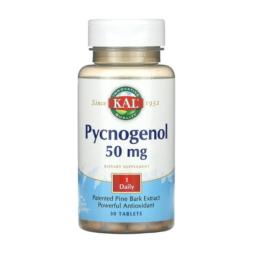 Kal - Pycnogenol Patented Pine Bark Extract 50 mg. - 30 Tablets