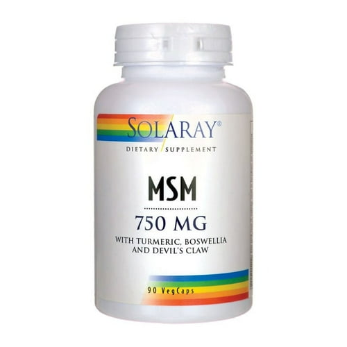 Solaray - MSM 750 mg. - 90 Vegetable Capsule(s)