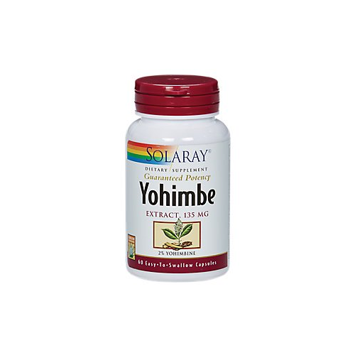 Solaray - Yohimbe Extract, Veg Cap (Btl-Plastic) 60ct