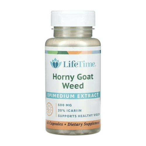 LifeTime Vitamins - Horny Goat Weed 500 mg. - 60 Capsules