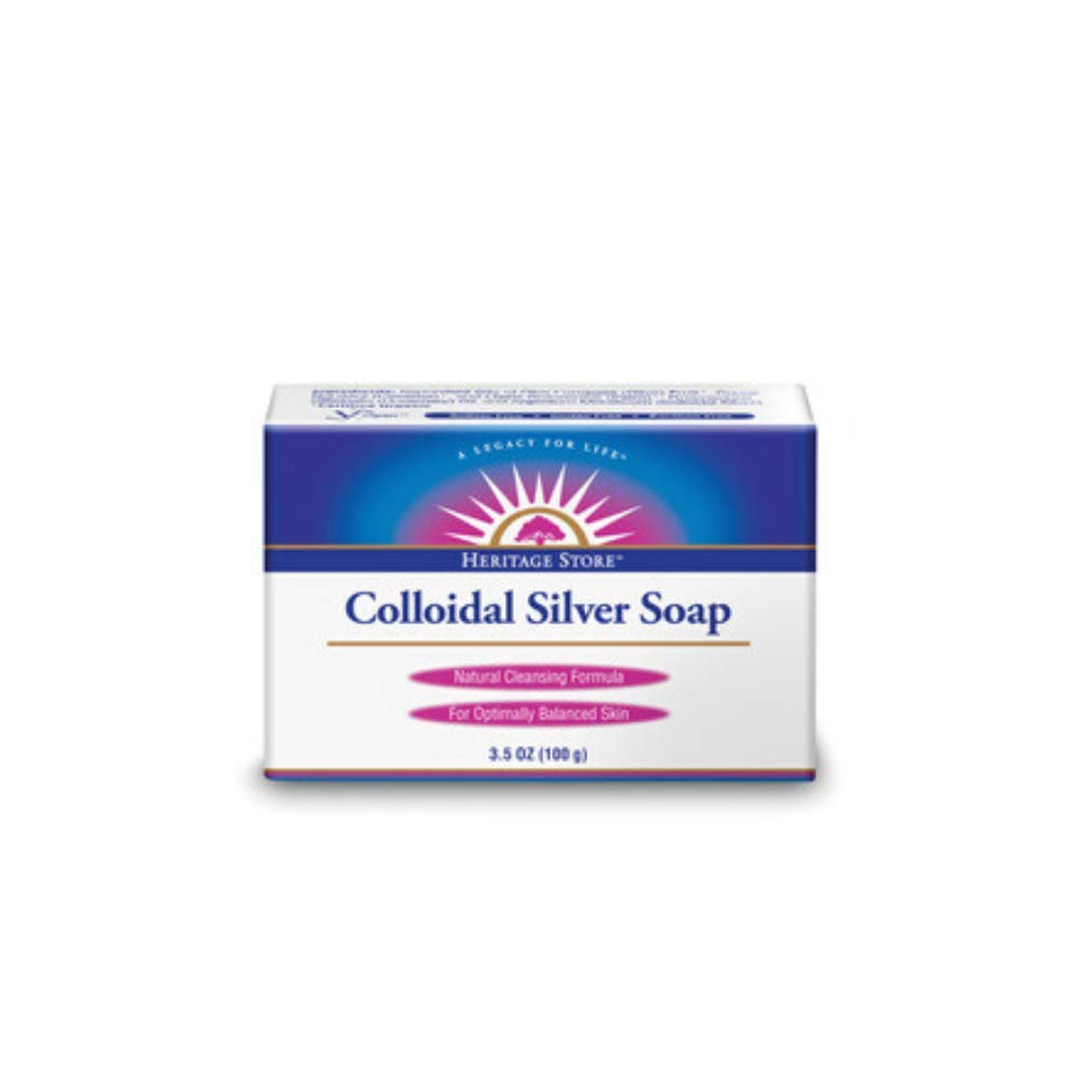 Heritage Store, Colloidal Silver Soap, 3.5 Ounce (5 Pack)
