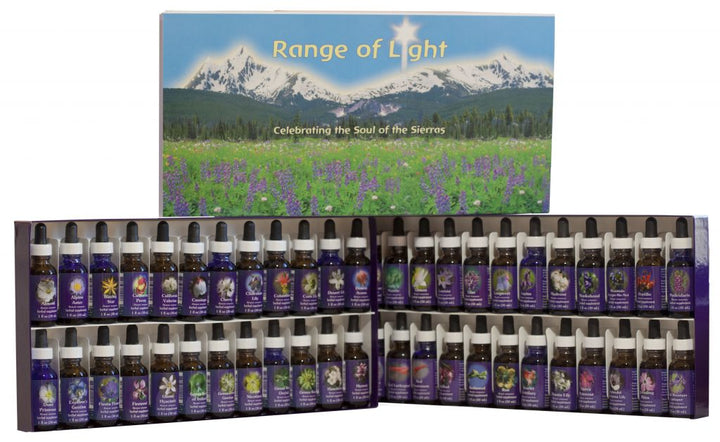 FLOWER ESSENCE SERVICES, Set of Range of Light Flower Cards -English - 48 pc