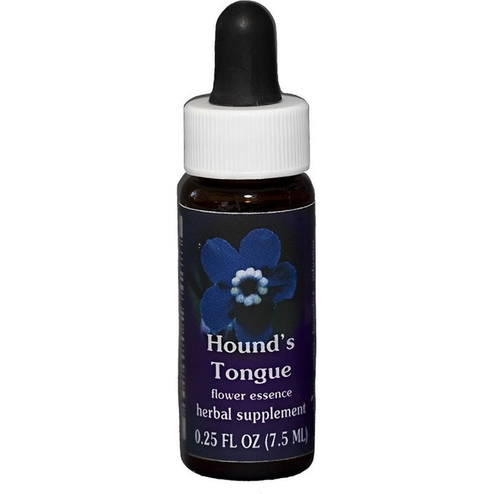Flower Essence Services Supplement Dropper, Hounds Tongue, 0.25 Ounce