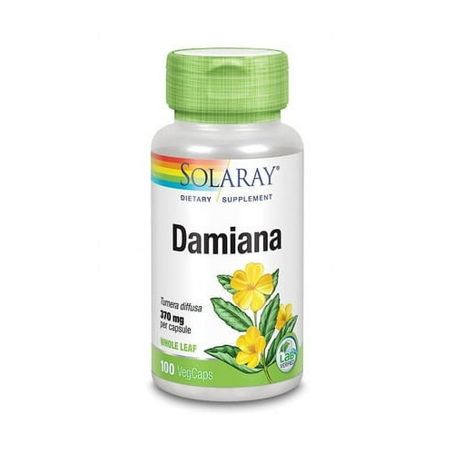 Solaray Damiana Leaf 370mg 100 VegCaps