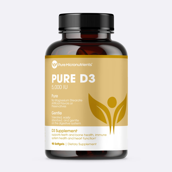 Pure D3, K2 &amp; Magnesium - 60 Capsules