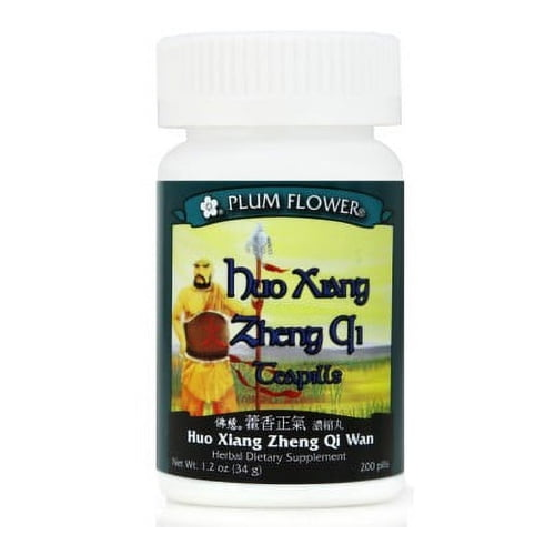 Agastache Qi Correcting Pills (Huo Xiang Zheng Qi) Plum Flower 200 ct