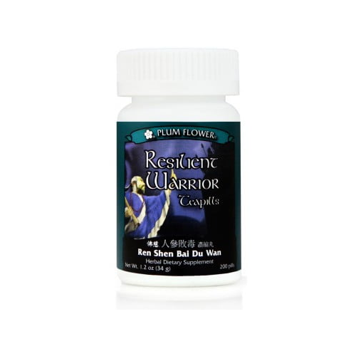 Plum Flower Resilient Warrior Teapills (Ren Shen Bai Du Wan) 200 count