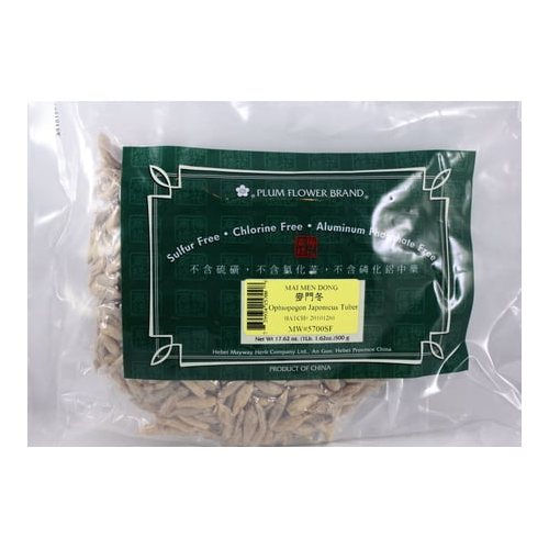 Plum flower Ophiopogon Tuber Root Cut Mai Men Dong Ophiopongon Japonicus Bulk Herbs - 500 g