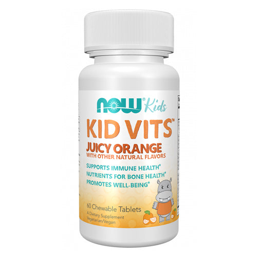 Now Kids Supplements, Kid Vits Multivitamin, Juicy Orange, 60 Chewable Tablets