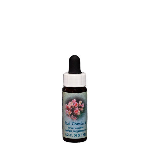 Flower Essence Services Healing Herb Supplement Dropper, Red Chestnut, 0.25 Fluid Ounce