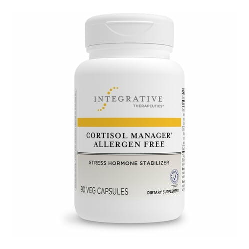 Cortisol Manager Allergen Free - Integrative Therapeutics - Reduces Stress to Support Sleep - 90 Count