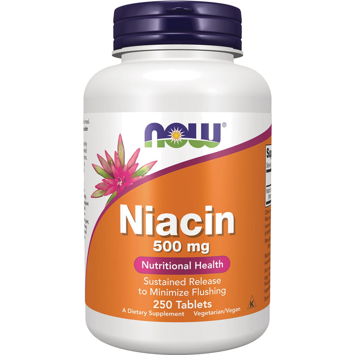NOW Foods - Niacin Vitamin B-3 500 mg. - 100 Capsules (Multi-Pack)