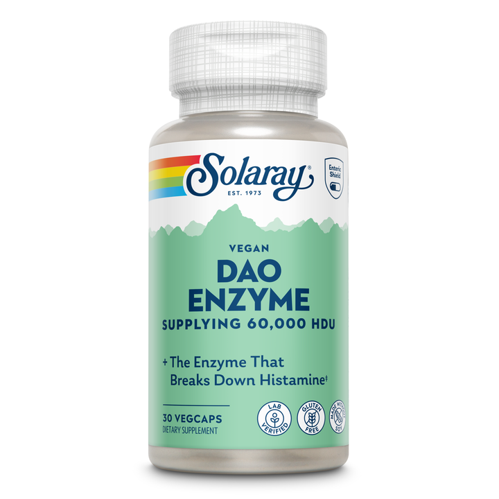 Solaray DAO Enzyme, 60,000 HDU, Digestive Enzyme, 30 VegCaps