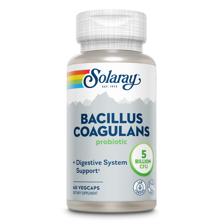 Solaray Bacillus Coagulans Probiotic, 5 Billion CFU, 60 VegCaps