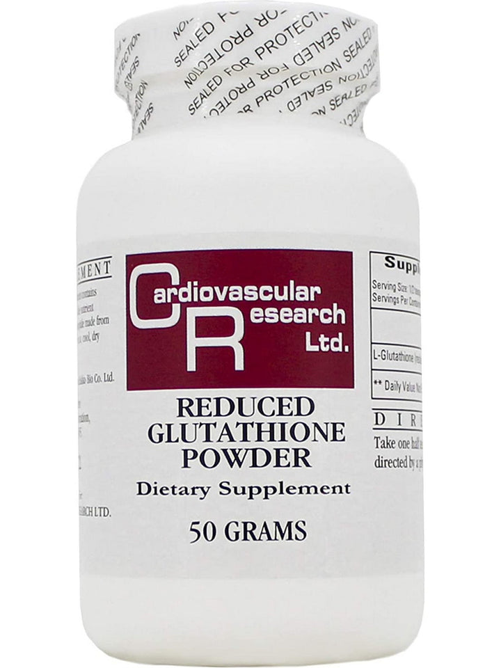 Cardiovascular Research - Reduced Glutathione Powder  50 Grams - front