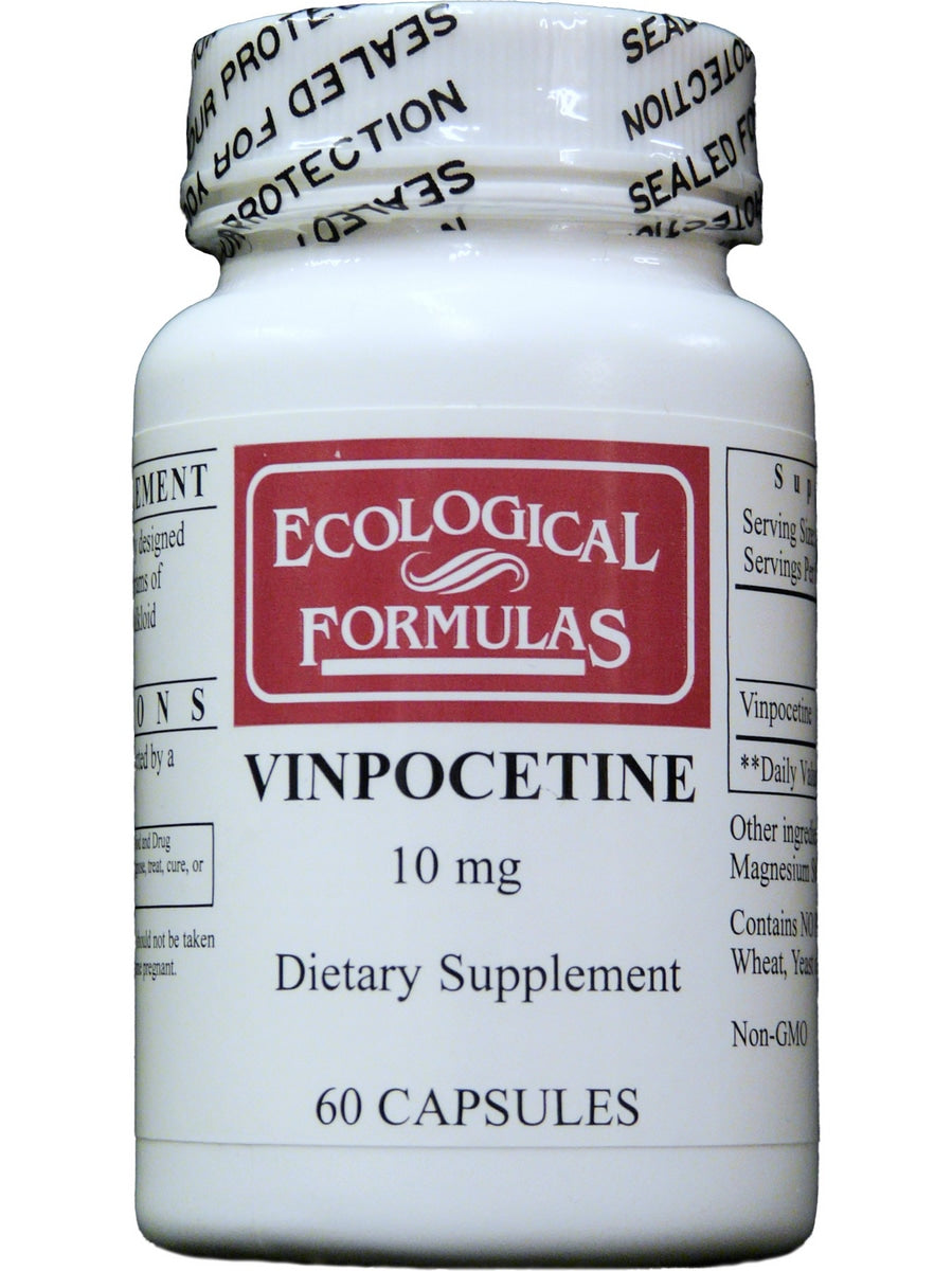 Ecological Formulas - Vinpocetine 10mg 60 softgels - front