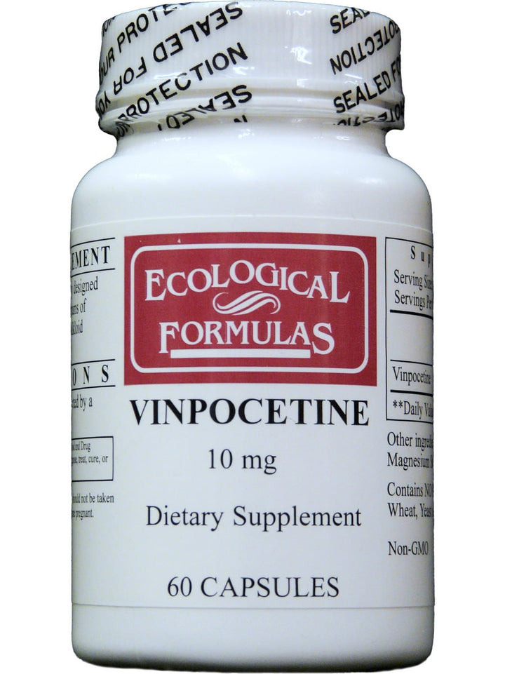 Ecological Formulas - Vinpocetine 10mg 60 softgels - front