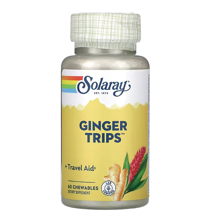 Solaray Ginger Trips 67 mg 60 Chewables