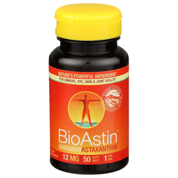 Nutrex Hawaii, BioAstin Hawaiian Astaxanthin 12 mg 50 Count - NX0040