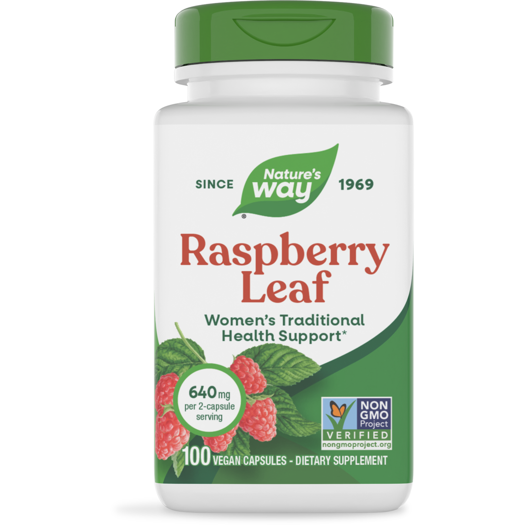 Nature's Way - Red Raspberry Leaves, 450 mg, 100 Capsules