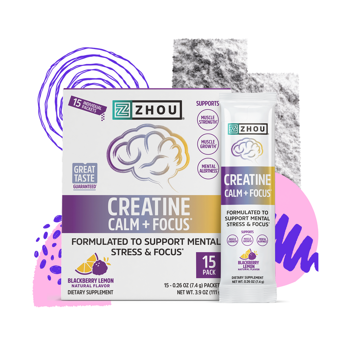 Zhou Nutrition Creatine Calm + Focus (Stick Packs)