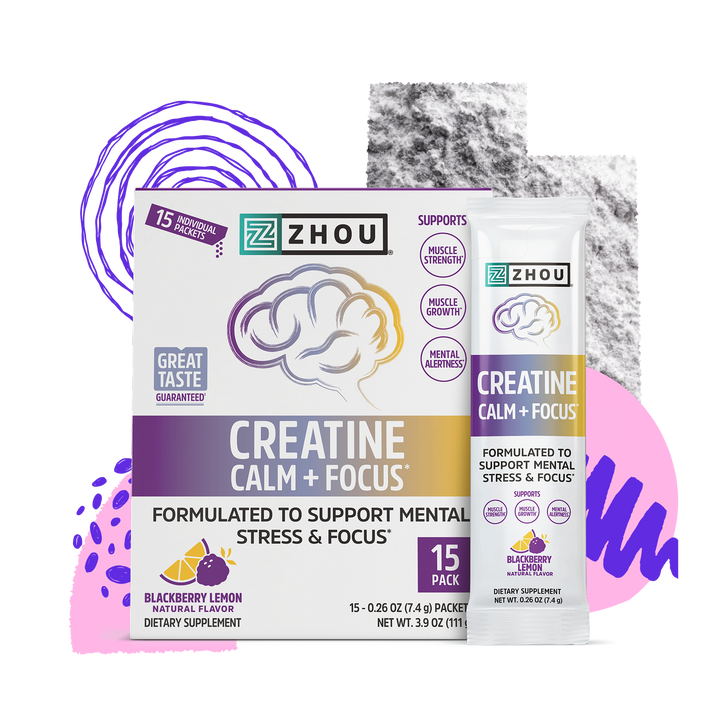 Zhou Nutrition Creatine Calm + Focus (Stick Packs)