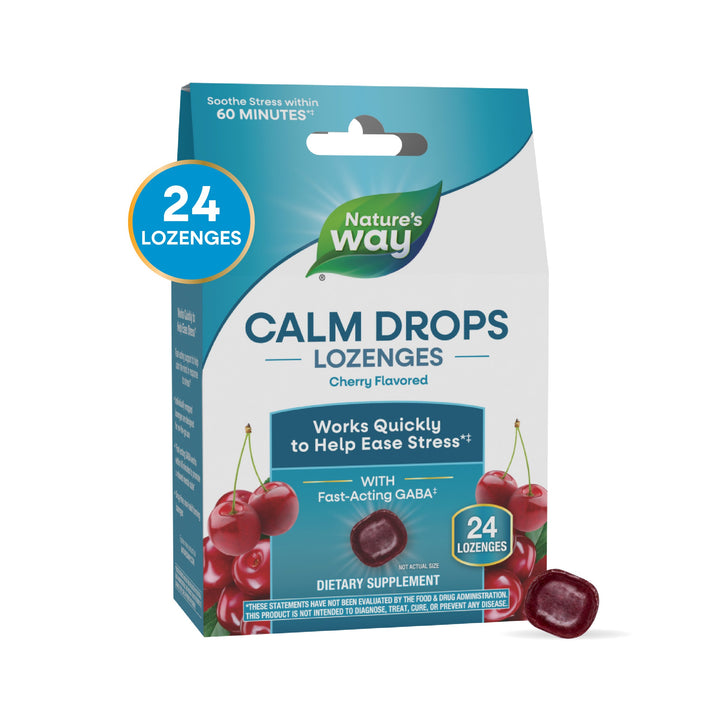 Calm Drops Lozenges / 24 lozenges / Raspberry By Nature&