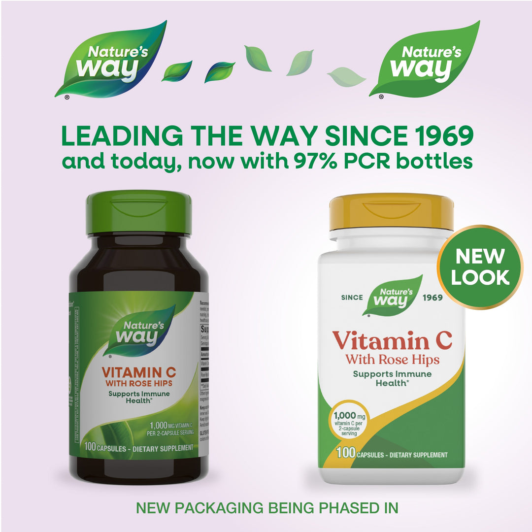 Vitamin C with Rose Hips / 250 capsules By Nature's Way / Integrated Therapeutics