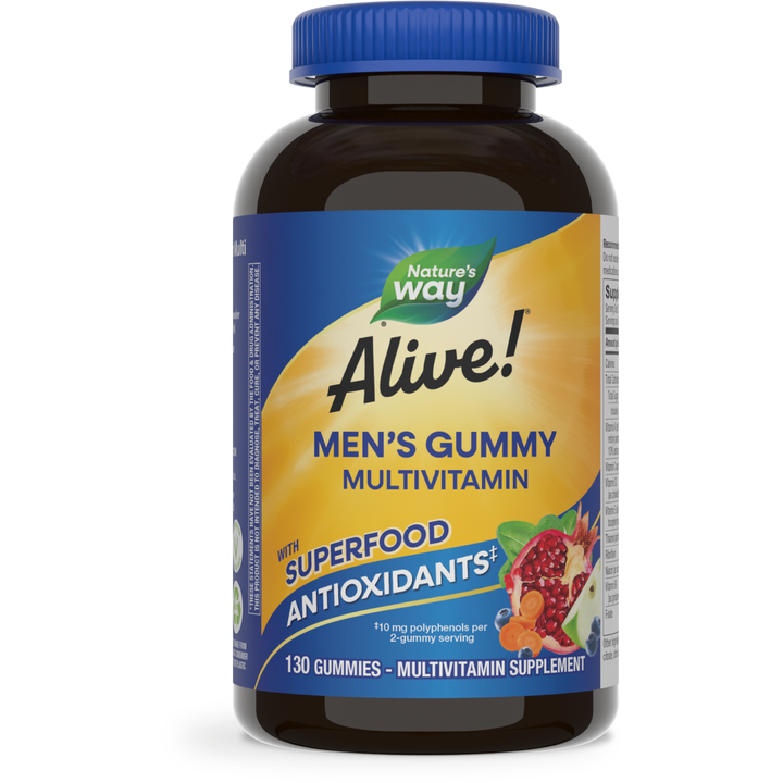 Alive!® Men’s Gummy Multivitamin / 130 gummies / Fruit By Nature&