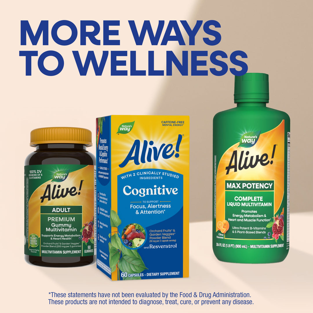 Alive! Cognitive / 60 capsules By Nature's Way / Integrated Therapeutics