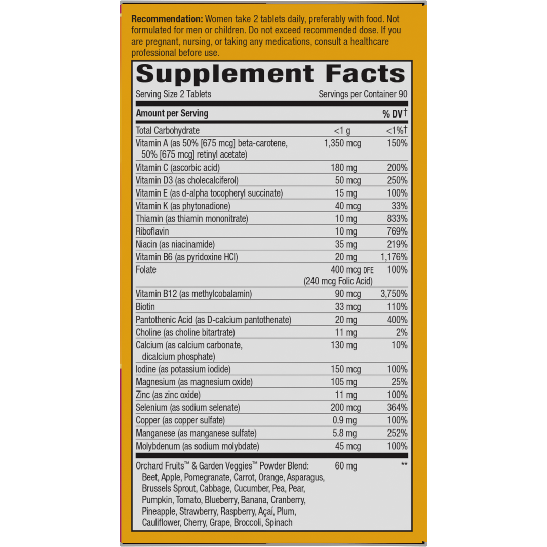 Alive! Women's 50+ Ultra Minis Multivitamin / 180 tablets By Nature's Way / Integrated Therapeutics