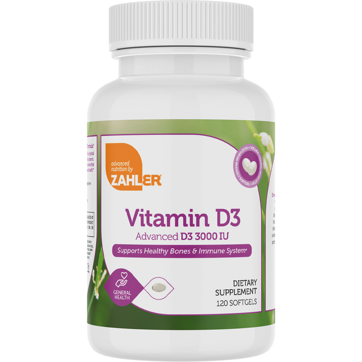 Advanced Nutrition by Zahler Vitamin D3 3000IU / 120 Softgels
