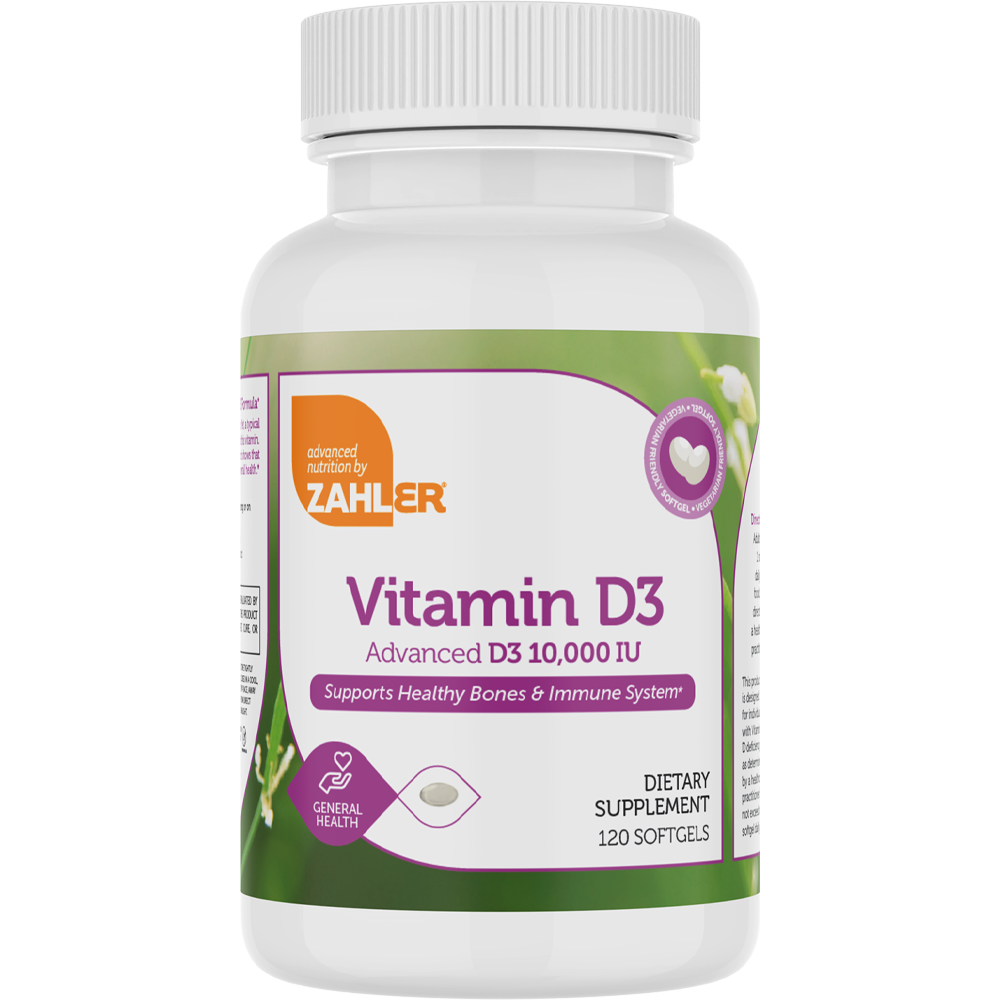 Advanced Nutrition by Zahler Vitamin D 10,000IU / 120 Softgels