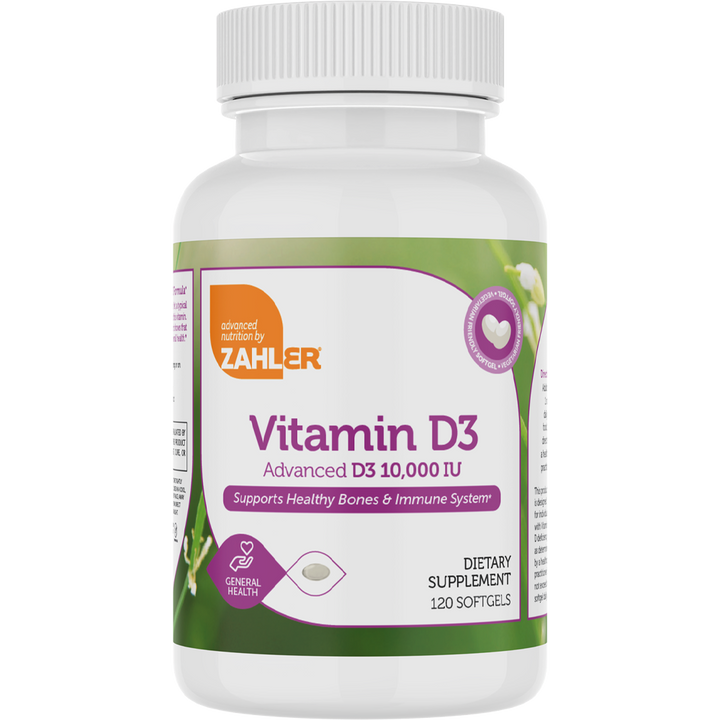 Advanced Nutrition by Zahler Vitamin D 10,000IU / 120 Softgels