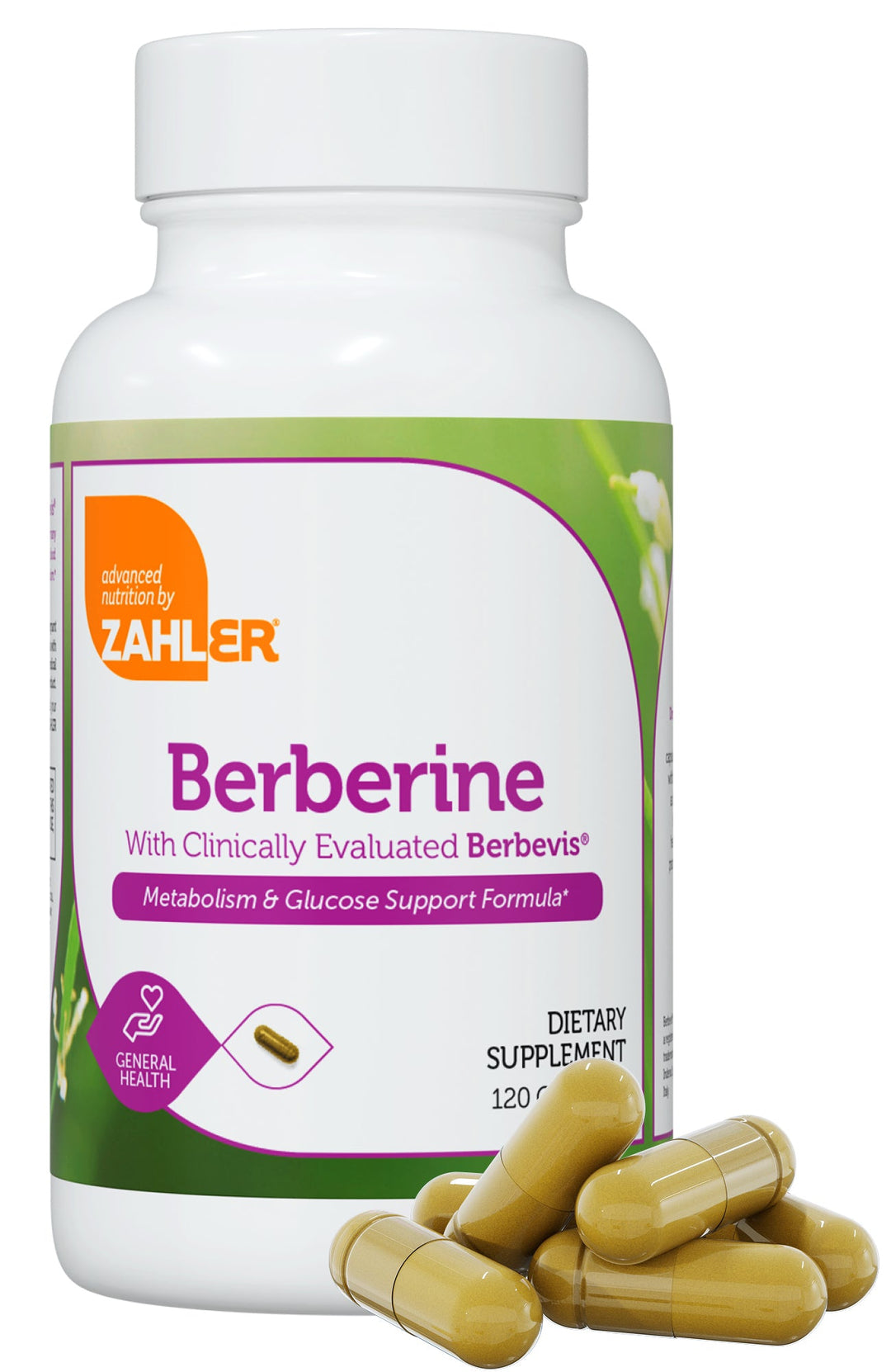 Advanced Nutrition by Zahler Berberine / 120 Capsules