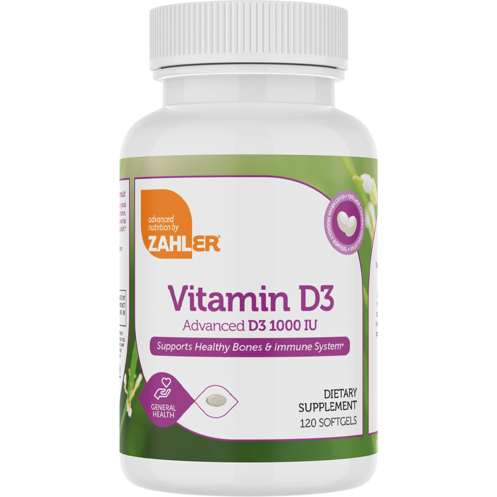 Advanced Nutrition by Zahler Vitamin D3 1000IU / 120 Softgels