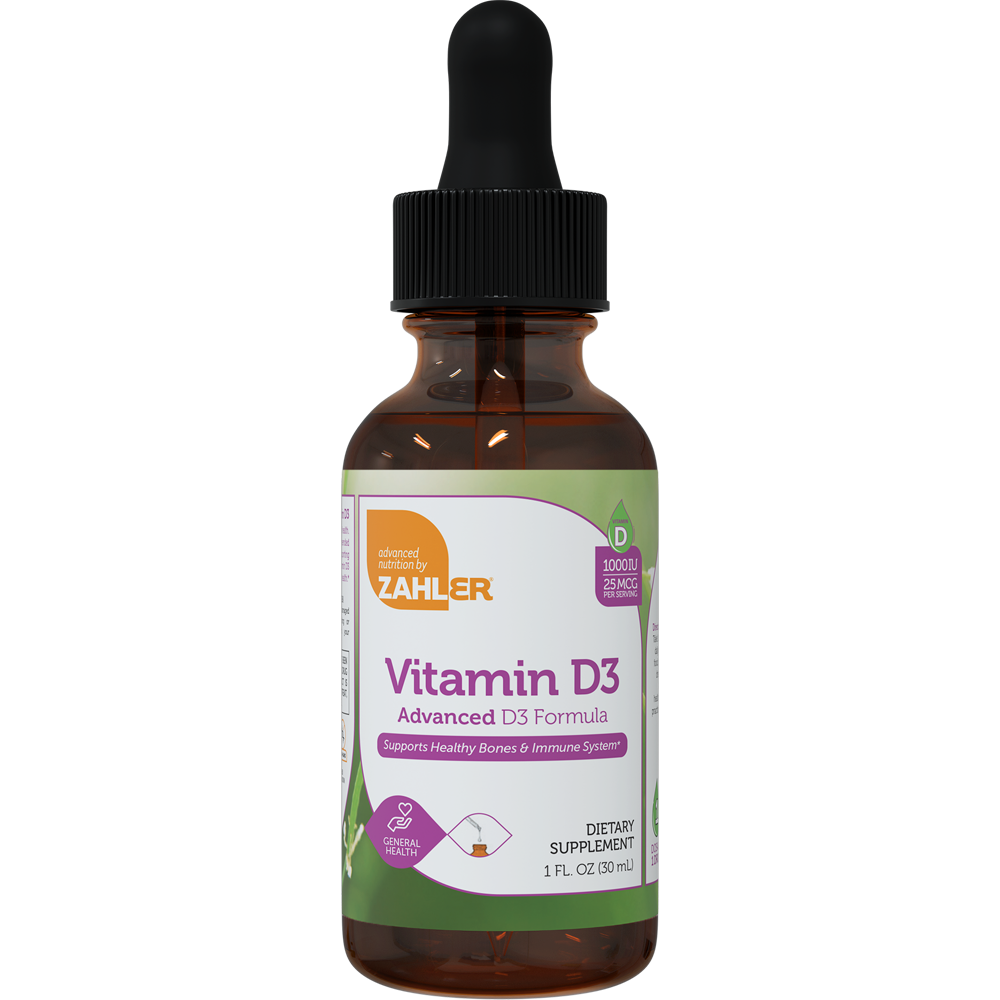 Advanced Nutrition by Zahler Vitamin D3 Liquid 1000 IU
