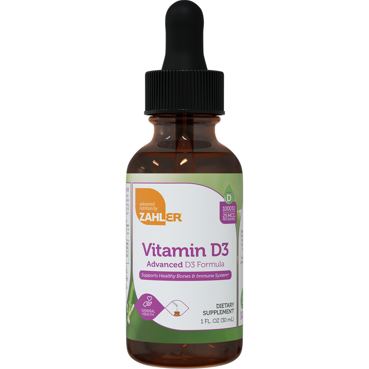 Advanced Nutrition by Zahler Vitamin D3 Liquid 1000 IU