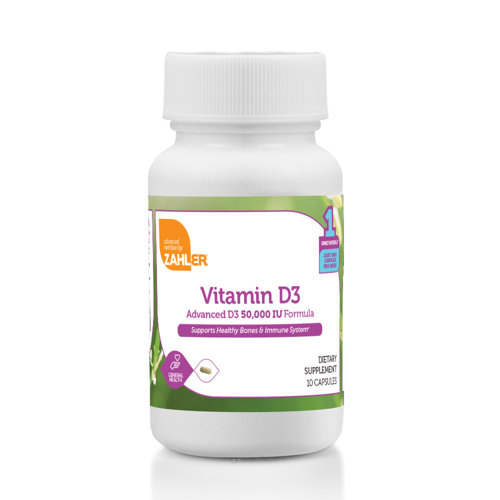 Advanced Nutrition by Zahler Vitamin D3 50000 IU / 10 Capsules