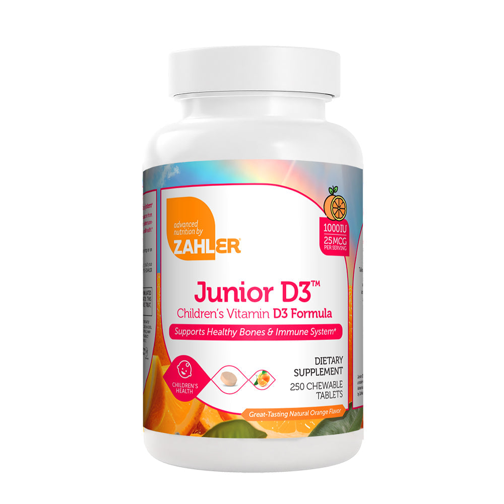 Advanced Nutrition by Zahler Junior D3 / 250 Chewable Tablets