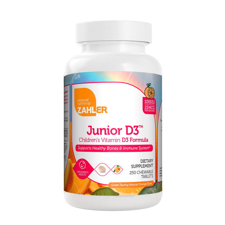 Advanced Nutrition by Zahler Junior D3 / 250 Chewable Tablets