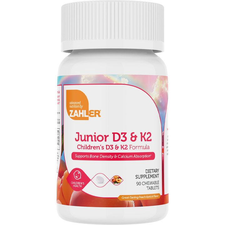 Advanced Nutrition by Zahler Junior D3 &amp; K2 / 90 Chewables