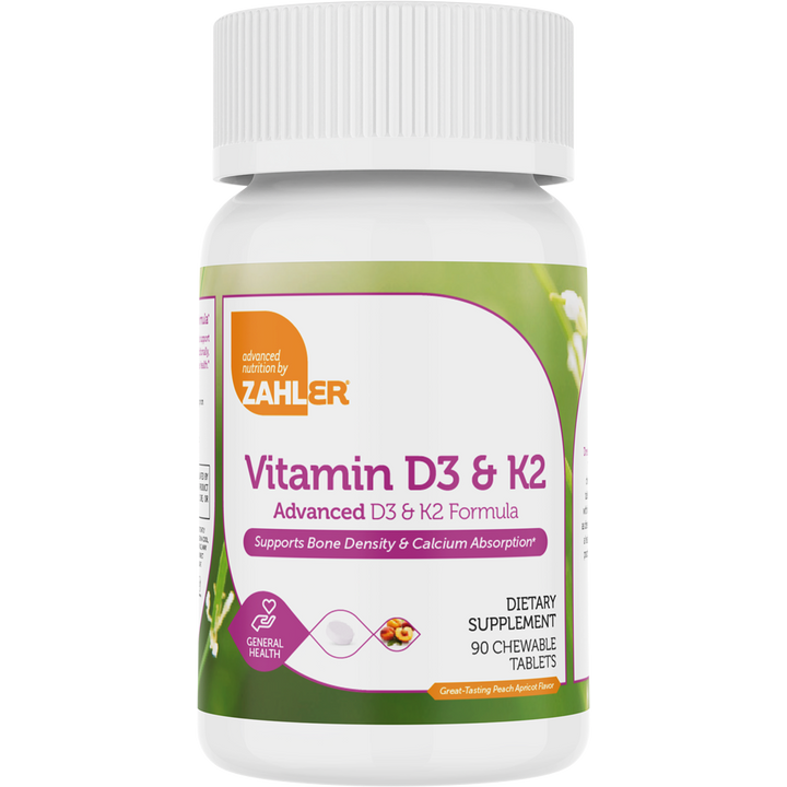Advanced Nutrition by Zahler Vitamin D3 &amp; K2 / 90 Chewables