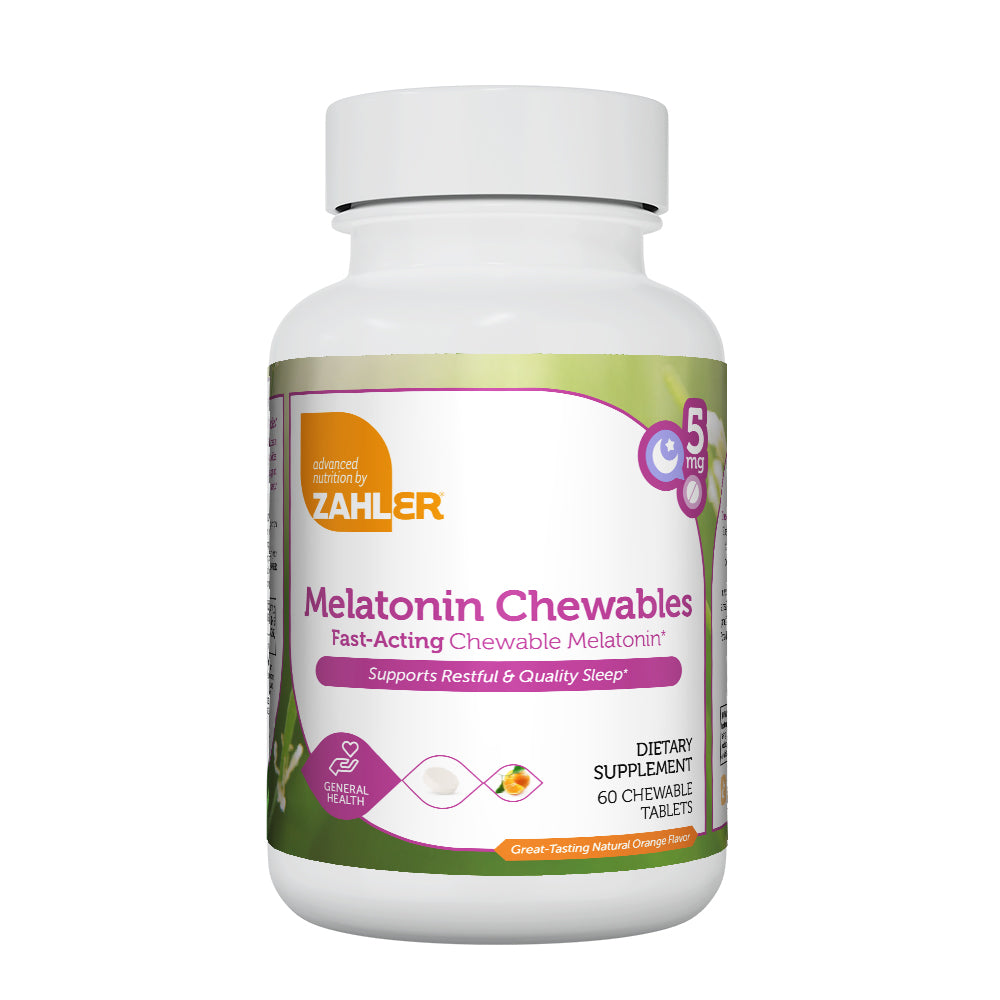 Advanced Nutrition by Zahler Melatonin Chewable 5 mg / 60 Chewable Tablets
