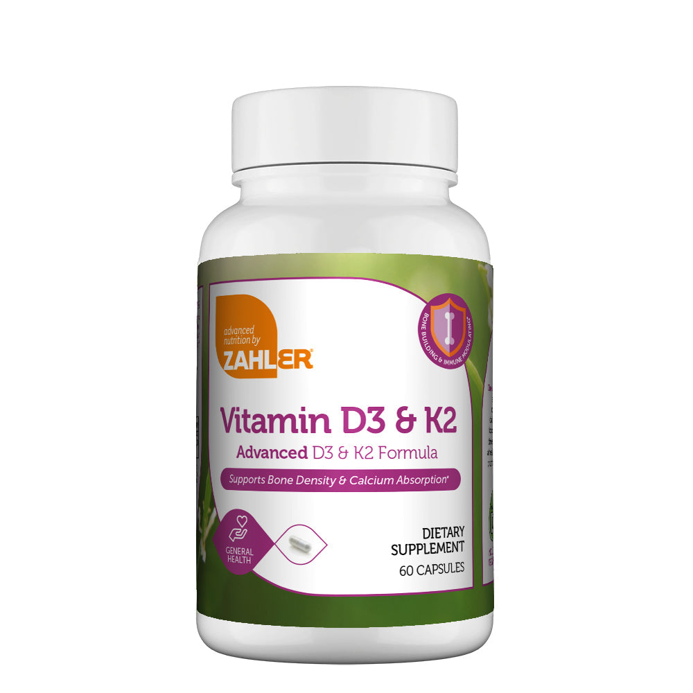 Advanced Nutrition by Zahler Vitamin D3 & K2 Capsules / 60 capsules