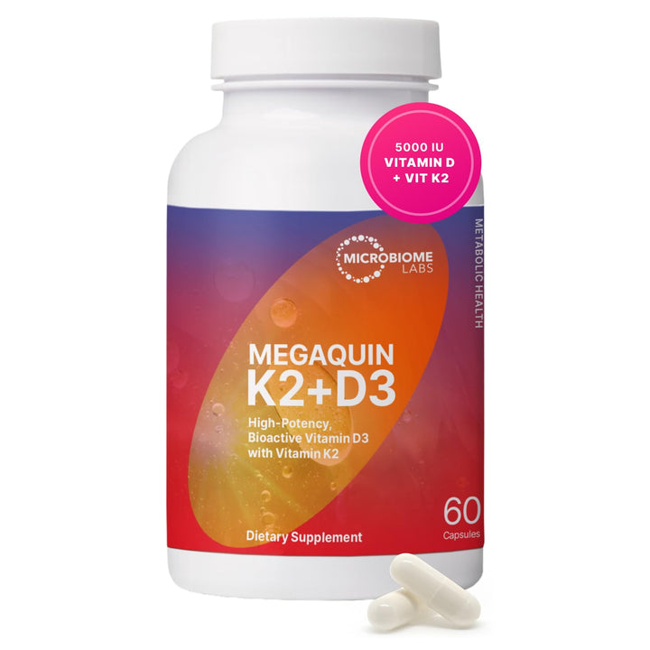 Microbiome Labs Megaquin K2+D3 / 60 capsules